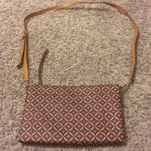 New Fossil adjustable crossbody with card slots